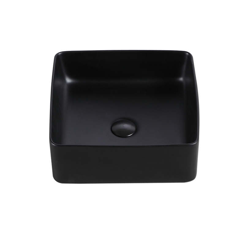 Rubine SQ 36-BK Ceramic Basin Matte Black