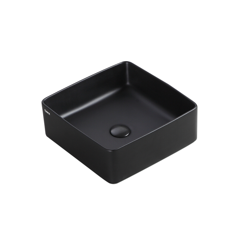 Rubine SQ 36-BK Ceramic Basin Matte Black