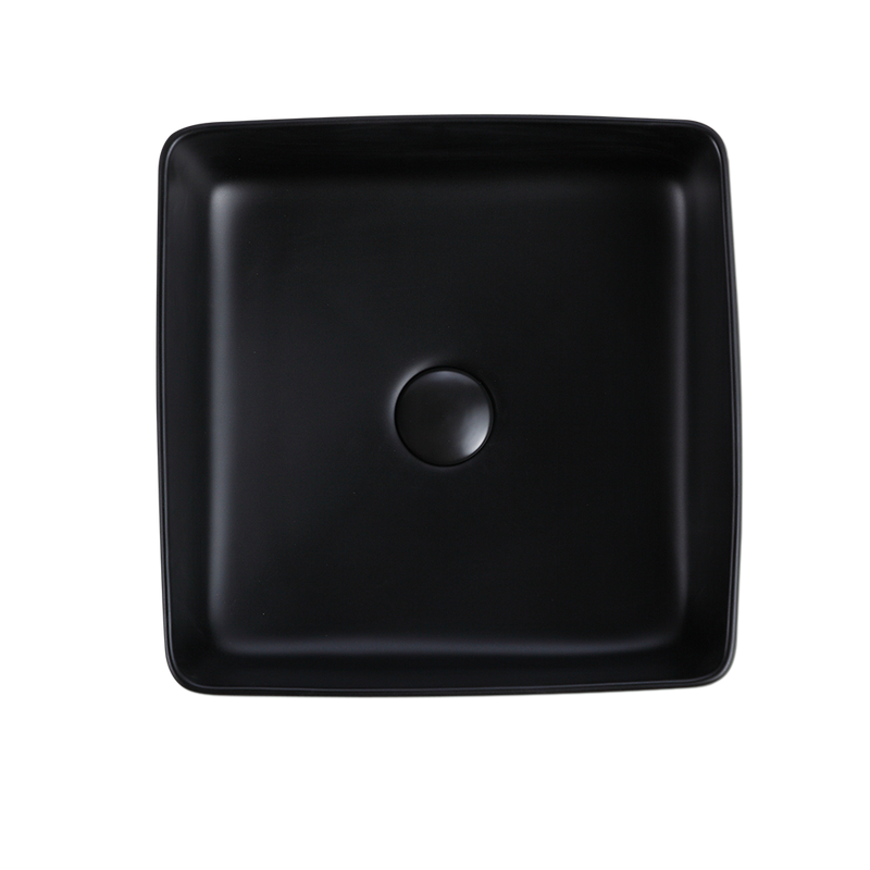 Rubine SQ 36-BK Ceramic Basin Matte Black