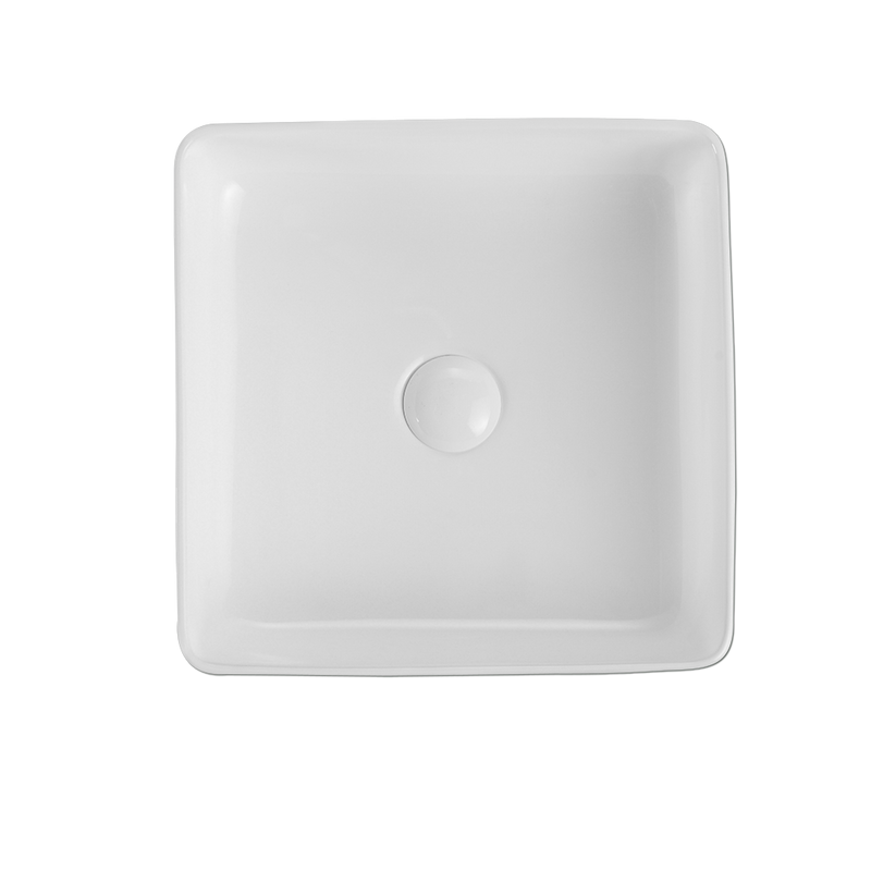 Rubine SQ 36 36cm Countertop Ceramic Basin Gloss White