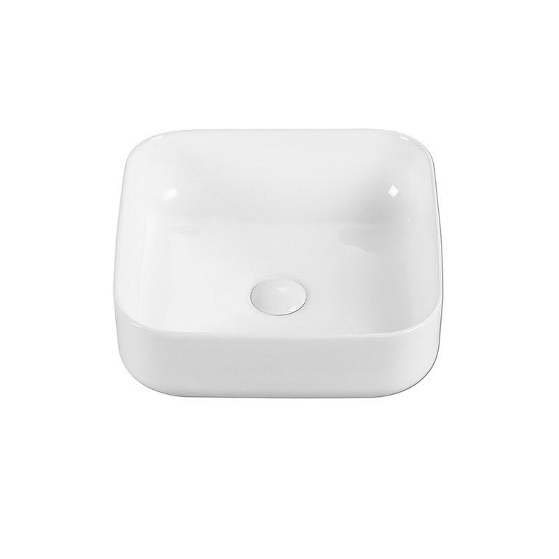 Rubine SQ 40 Ceramic Basin Gloss White