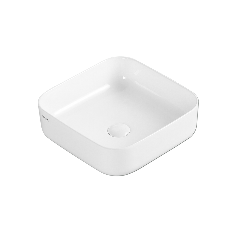 Rubine SQ 40 Ceramic Basin Gloss White