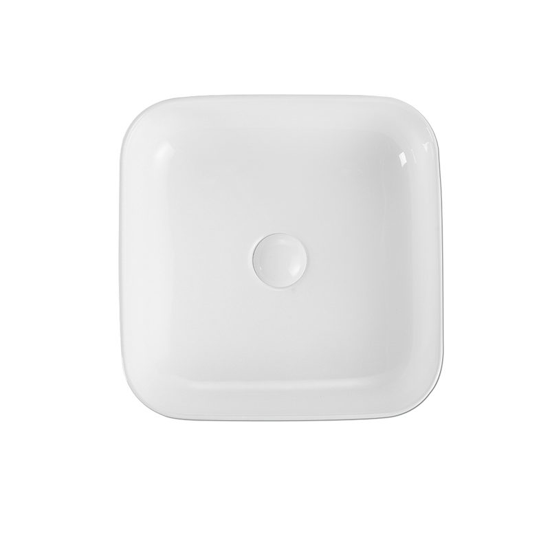 Rubine SQ 40 Ceramic Basin Gloss White