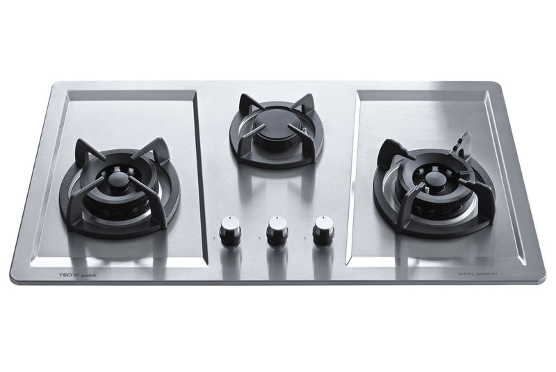 Tecno 86cm 3-Burner Stainless Steel Hob SR 883SV