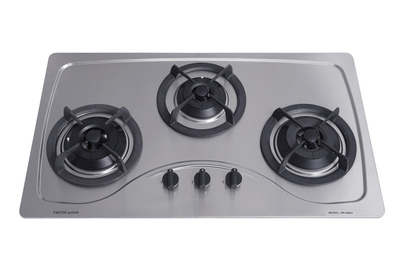 Tecno 86cm 3-Burner Stainless Steel Cooker Hob SR98SV