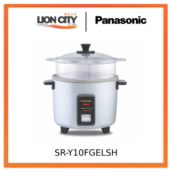 Panasonic SR-Y10FGELSH Small Rice Cooker (1.0L) - Lion City Company