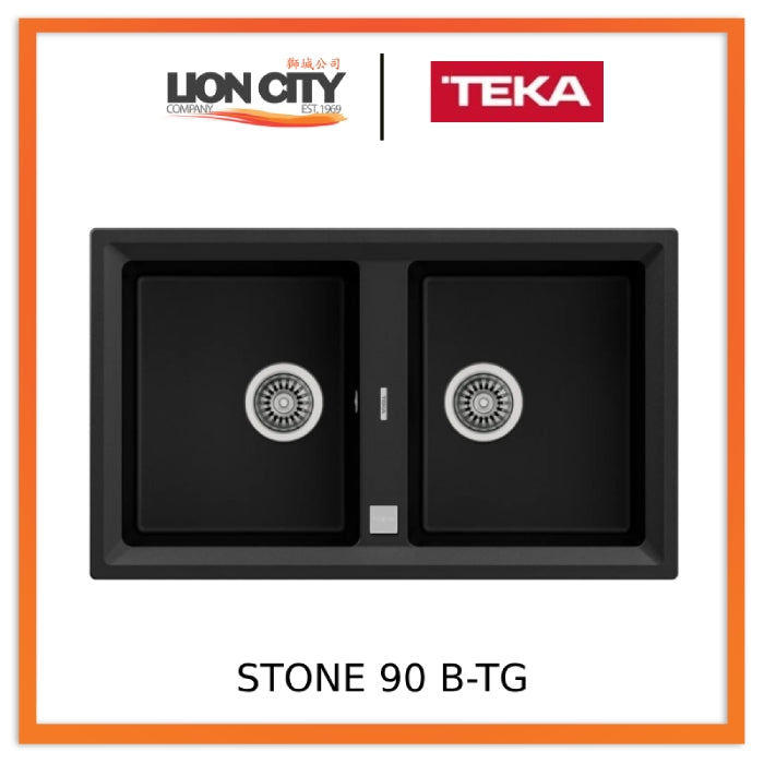 Teka Stone 90 B-TG 2B Inset Tegranite Sink With Two Bowls