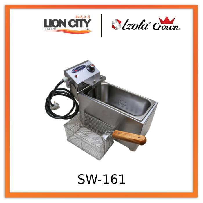 Crown SW-161 3 Litre Stainless Steel Electric Fryer