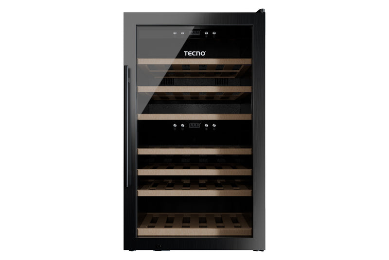 Tecno 60 Bottles Dual Zone Wine Chiller SW 66BK