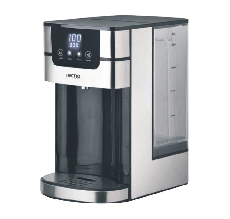 Tecno Uno TID 4008 Hot Water Dispenser Black w/ Silver Trim 4.0L