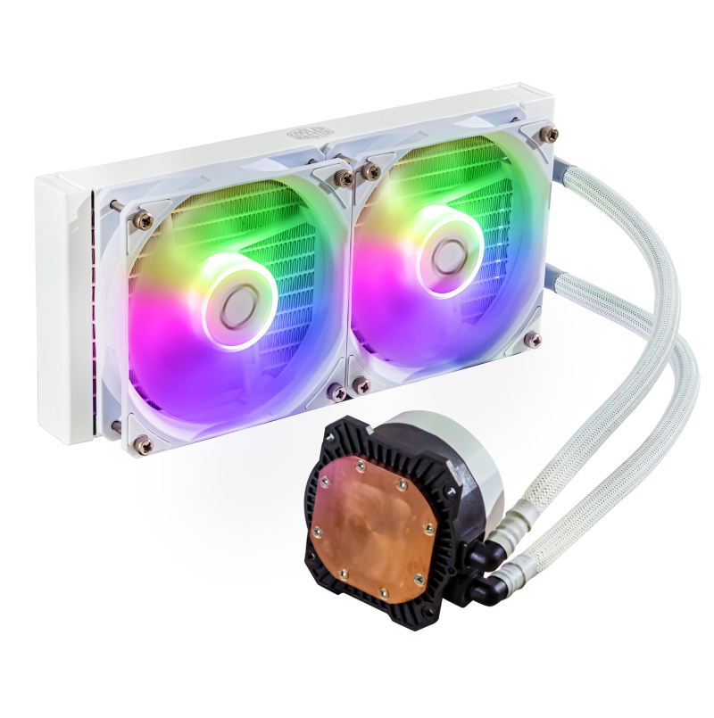 Cooler Master MLW-D24M-A18PZ-RW CM MASTERLIQUID 240L CORE ARGB CPU COOLER -WHITE