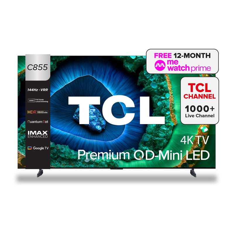 TCL C855 Premium QD-Mini LED TV 85 Inch