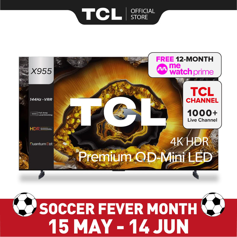 TCL X955 Premium QD-Mini LED 4K TV 115" AI Smart