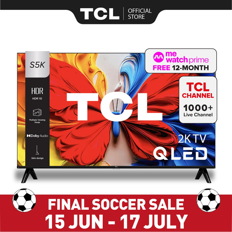 TCL S5K QLED TV Dolby Audio HDR10 Smart