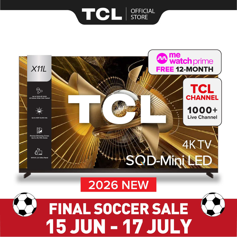 TCL X11L Premium SQD-MiniLED 4K TV 75 Inch