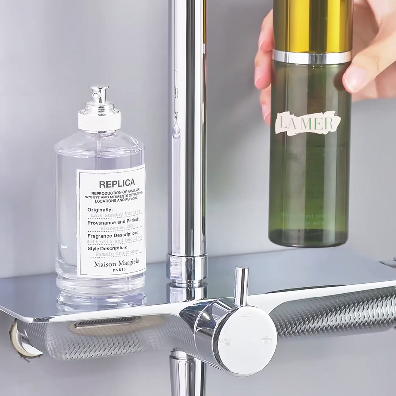 Rubine RSC-DECKOS-U2-BK Rainshower Column Matte Black