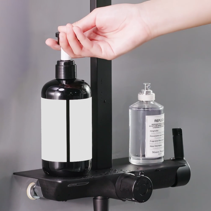Rubine RSC-DECKOS-F4-GM Rainshower Column Gun Metal