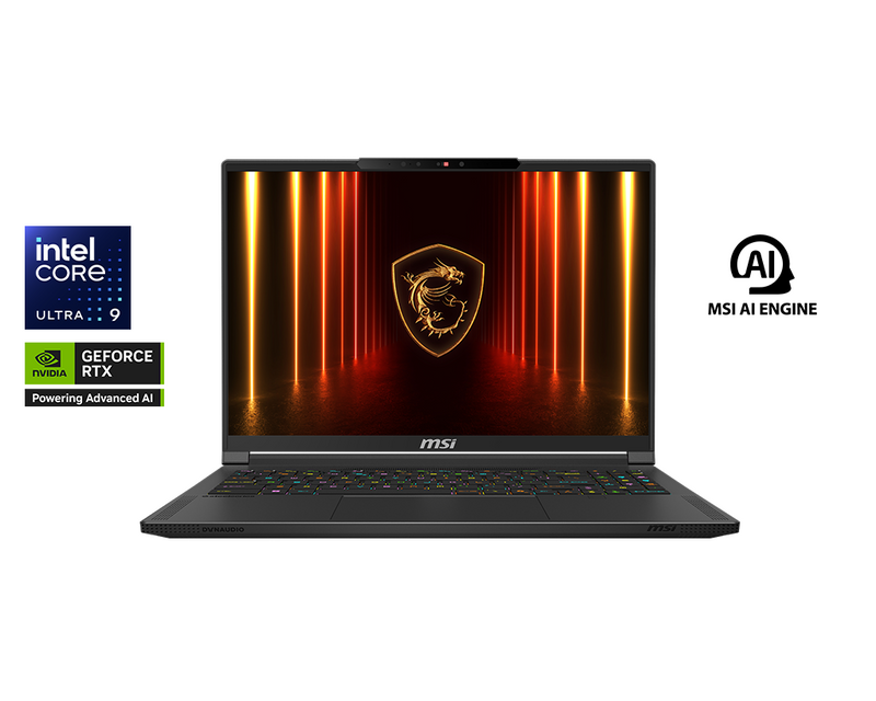 MSI Stealth 16 AI A2HWFG-035SG 16" QHD+ 240Hz OLED Gaming Laptop Intel Core Ultra 9 32GB 1TB