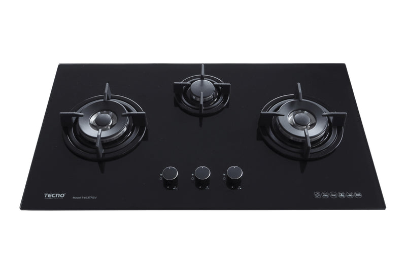 Tecno 86cm 3-Burner Glass Cooker Hob T 833TRSV