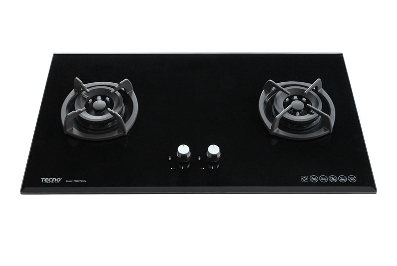 Tecno 88cm 2-Burner Glass Cooker Hob T2288TGSV