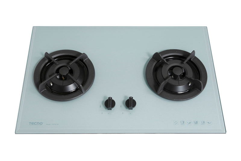 Tecno 75cm 2-Burner Tempered Glass Cooker Hob T 22TGSV