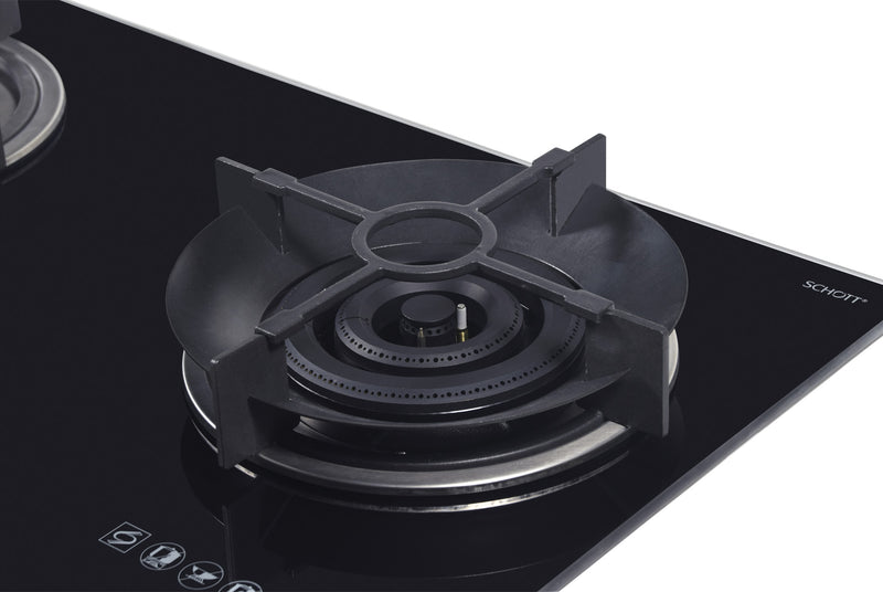 Tecno 78cm 2-Burner Glass Cooker Hob T 278TGTRSV