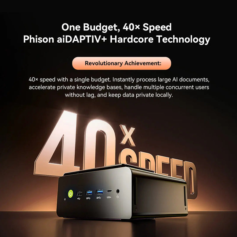 GMKtec EVO-T2S AI Mini PC Intel Ultra X7 Black