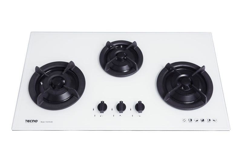 Tecno 86cm 3-Burner Glass Cooker Hob T333TGSV
