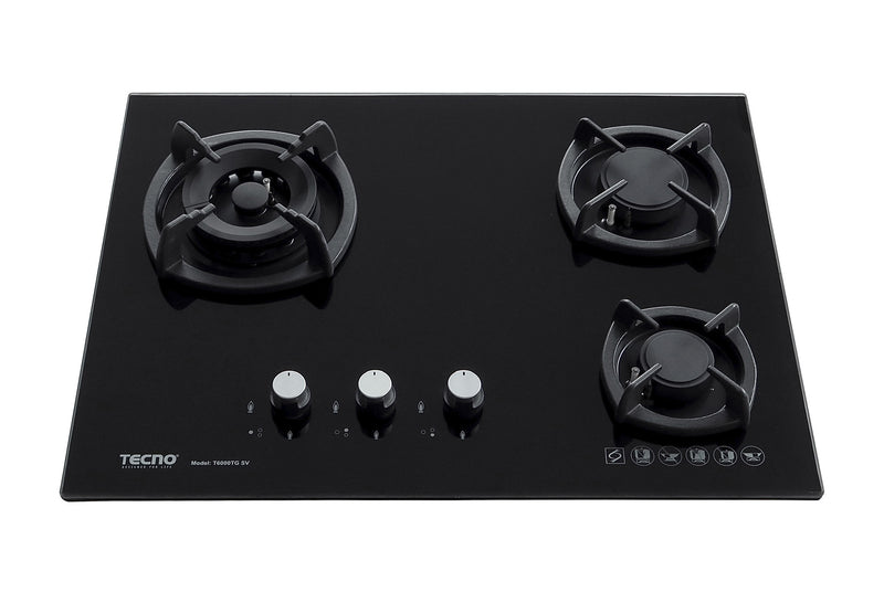Tecno 65cm 3-Burner Glass Hob T 6000TGSV