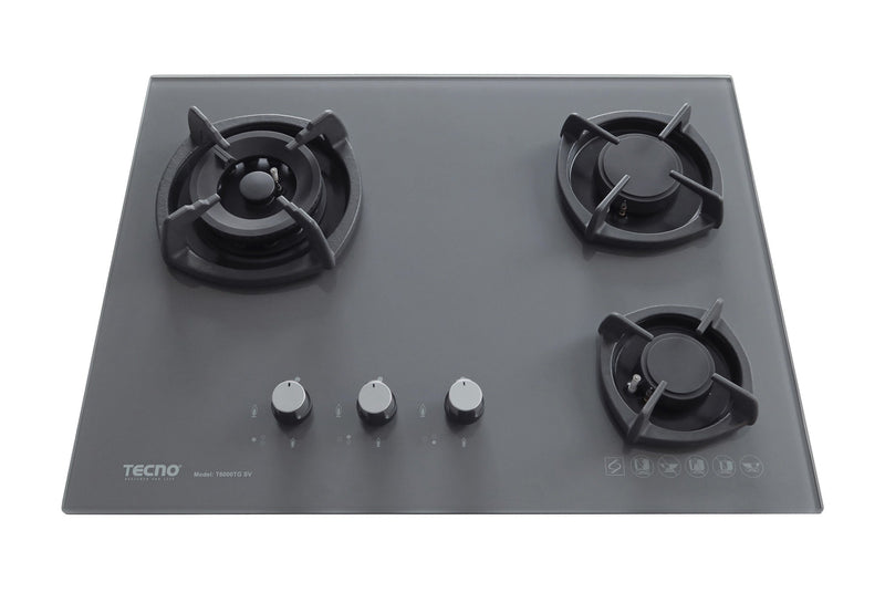 Tecno 65cm 3-Burner Glass Hob T 6000TGSV