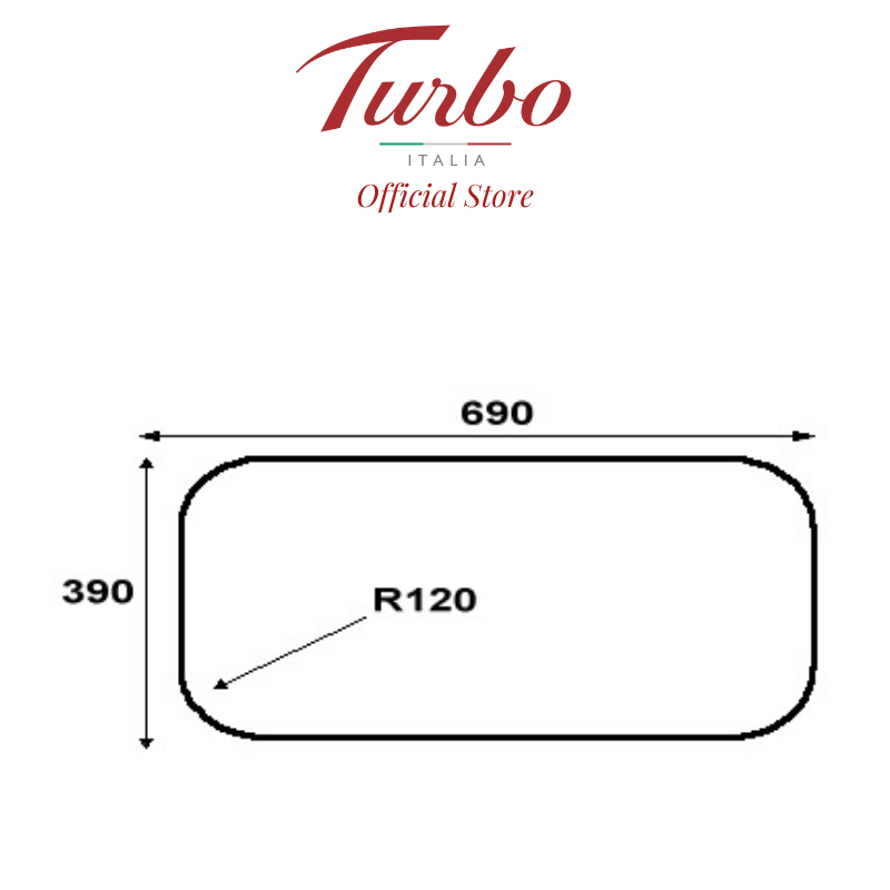 Turbo Incanto T772GV-OW 77cm 2-Burner Built-in Glass Hob