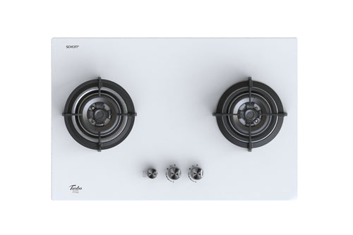 Turbo Incanto T772GV-OW 77cm 2-Burner Built-in Glass Hob