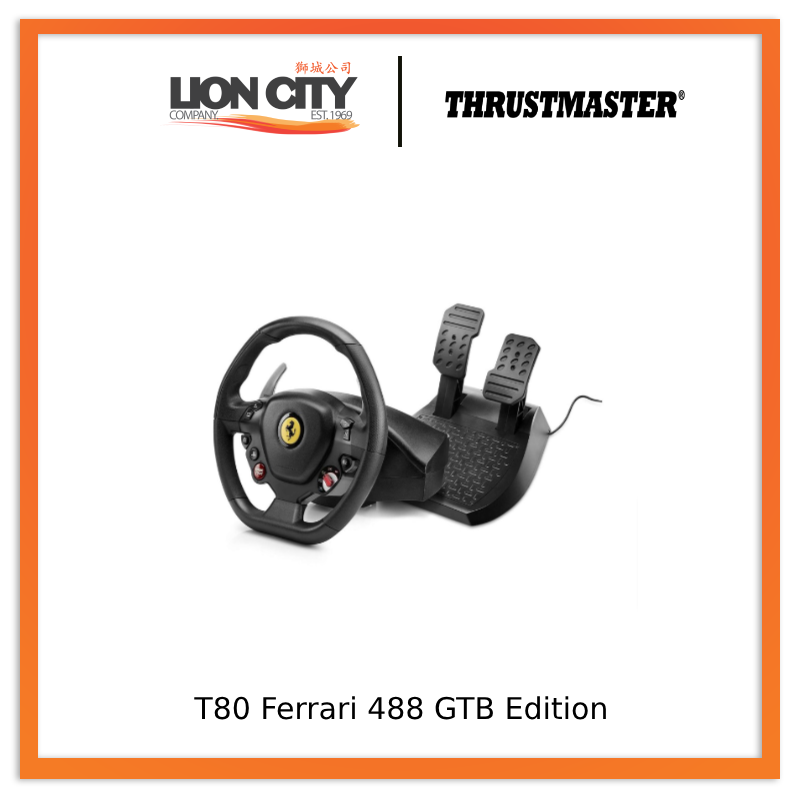 Thrustmaster T80 FERRARI 488 GTB EDITION Lion City Company