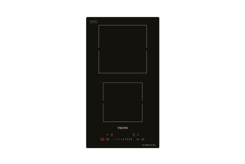 Tecno 30cm 2-Zone Vitroceramic Cooker Hob TA 303VC-V2-SG