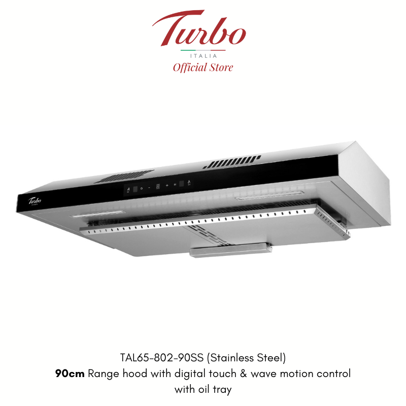 Turbo Italia TAL65-802-90 Series 90cm Range Hood