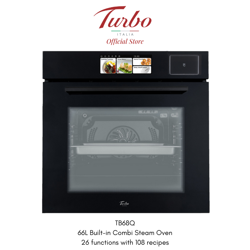 Turbo Italia TB68Q 66L Built-in Combi Steam Oven