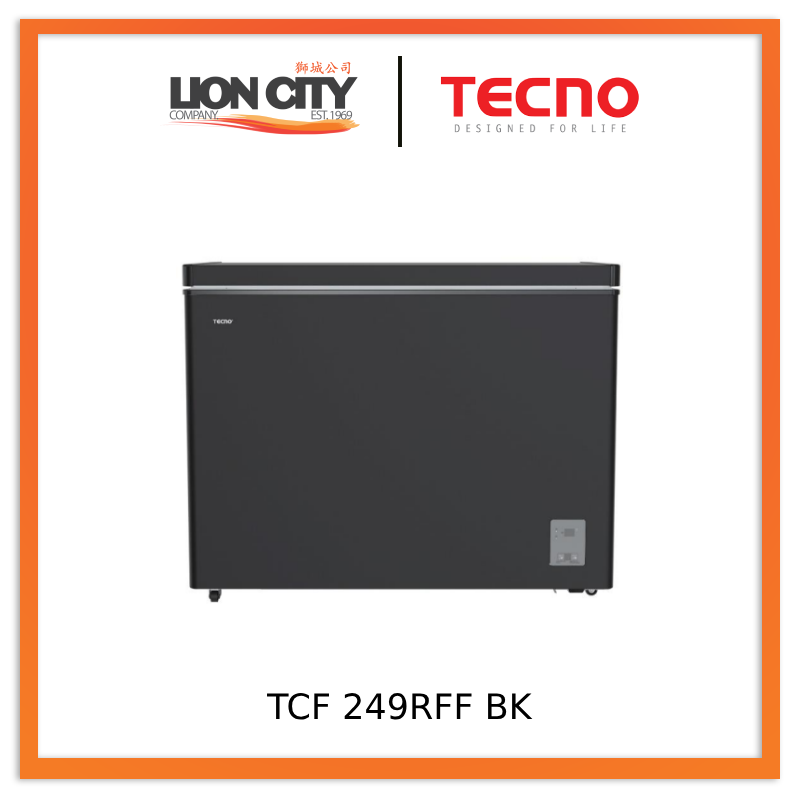 TECNO Uno TCF249 RFF / BK 270L Frost Free Chest Freezer Lion City