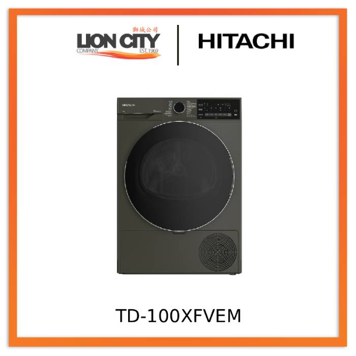 Hitachi TD-100XFVEM Tumble Heat Pump Dryer