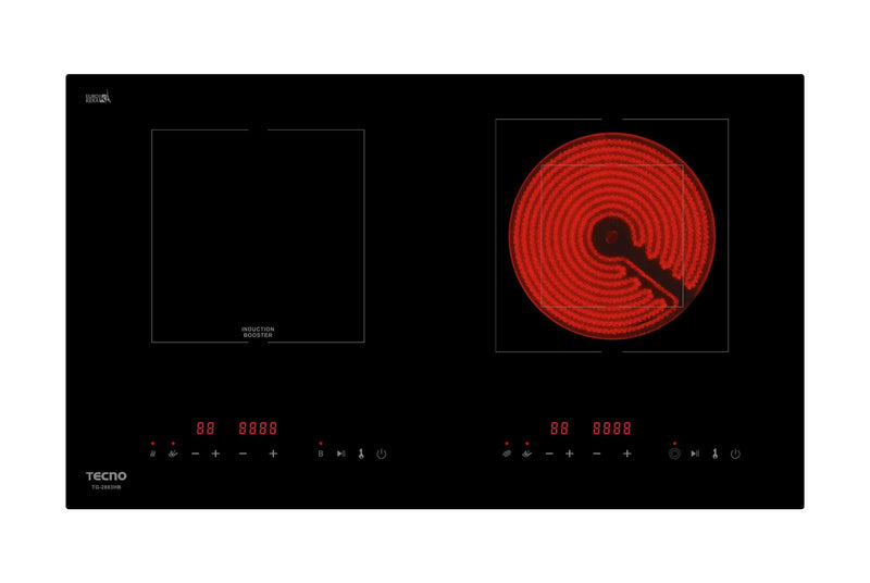 Tecno 73cm 2-Zone Induction-Ceramic Hybrid Hob TG 2883HB