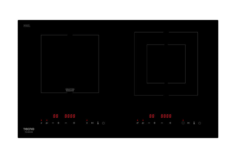 Tecno 73cm 2-Zone Induction-Ceramic Hybrid Hob TG 2883HB