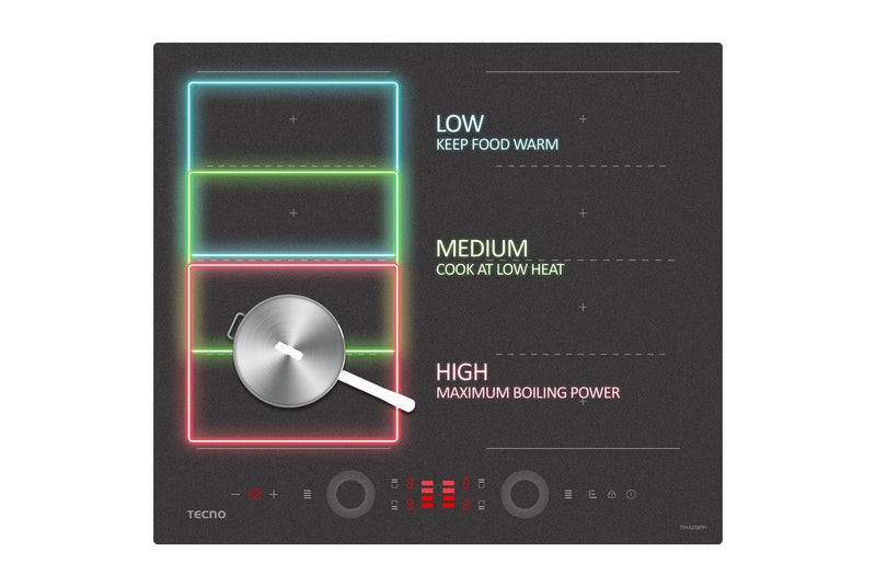 Tecno 60cm Flexible Zone Induction Hob TIH-6238FFi