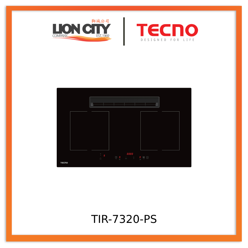 Tecno TIR 7320-PS 73cm Induction Hob with Integrated Plasma Hood