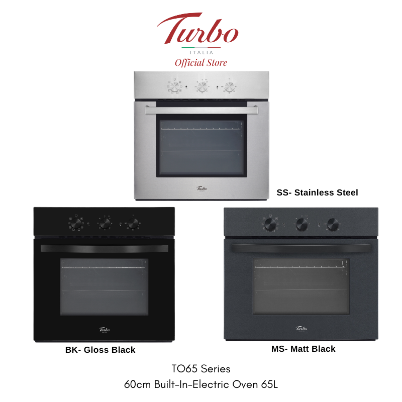 Turbo Italia TO65 Series 60cm Built-in Electric Oven 65L