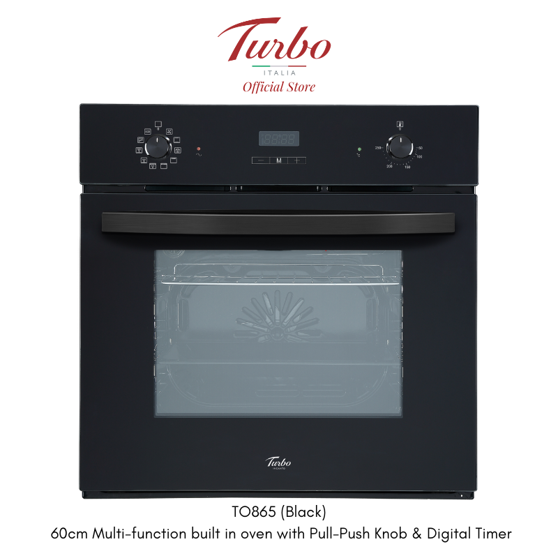 Turbo Italia TO865 Series 60cm Built-in Electric Oven 65L