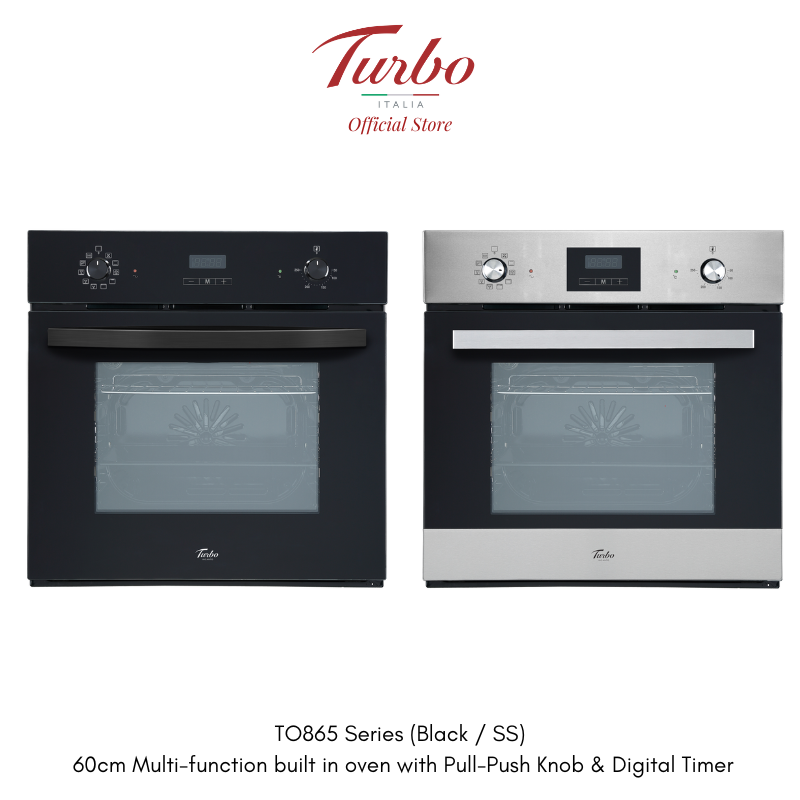 Turbo Italia TO865 Series 60cm Built-in Electric Oven 65L