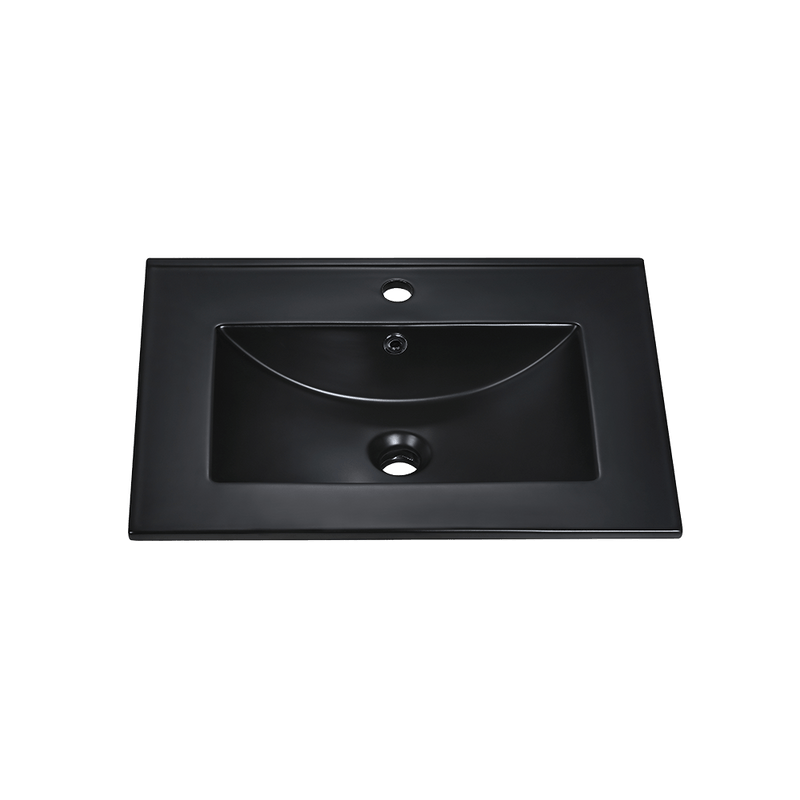 Rubine TOP 60M-BK Ceramic Basin Glossy Black