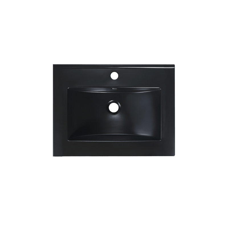 Rubine TOP 60M-BK Ceramic Basin Glossy Black