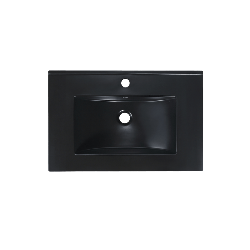 Rubine TOP 70M-BK Ceramic Basin Glossy Black