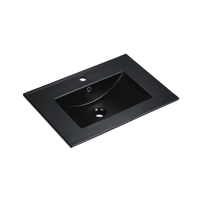 Rubine TOP 70M-BK Ceramic Basin Glossy Black