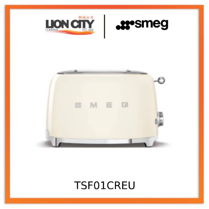 Smeg TSF01BLEU/RDEU/WHEU/CREU/PKEU/PGEU/PBEU/GRUK 2 Slice Toaster